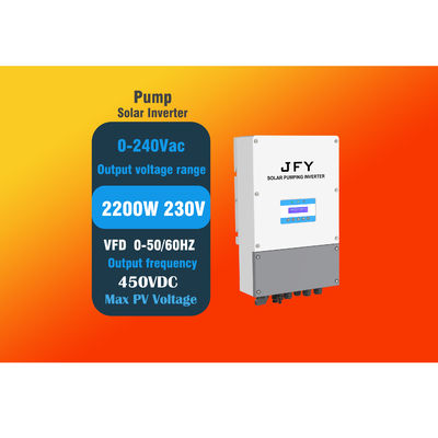 품질  2.2kw MPPT VFD Solar Pump Inverter For Single Phase 공장